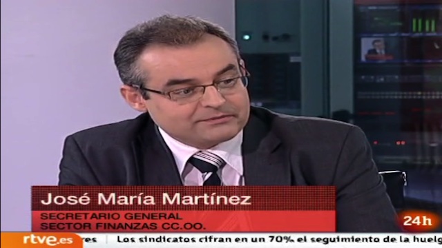 Entrevista a José María Martínez en el canal 24 horas de tve